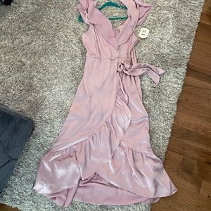 Lavender Satin-like dress